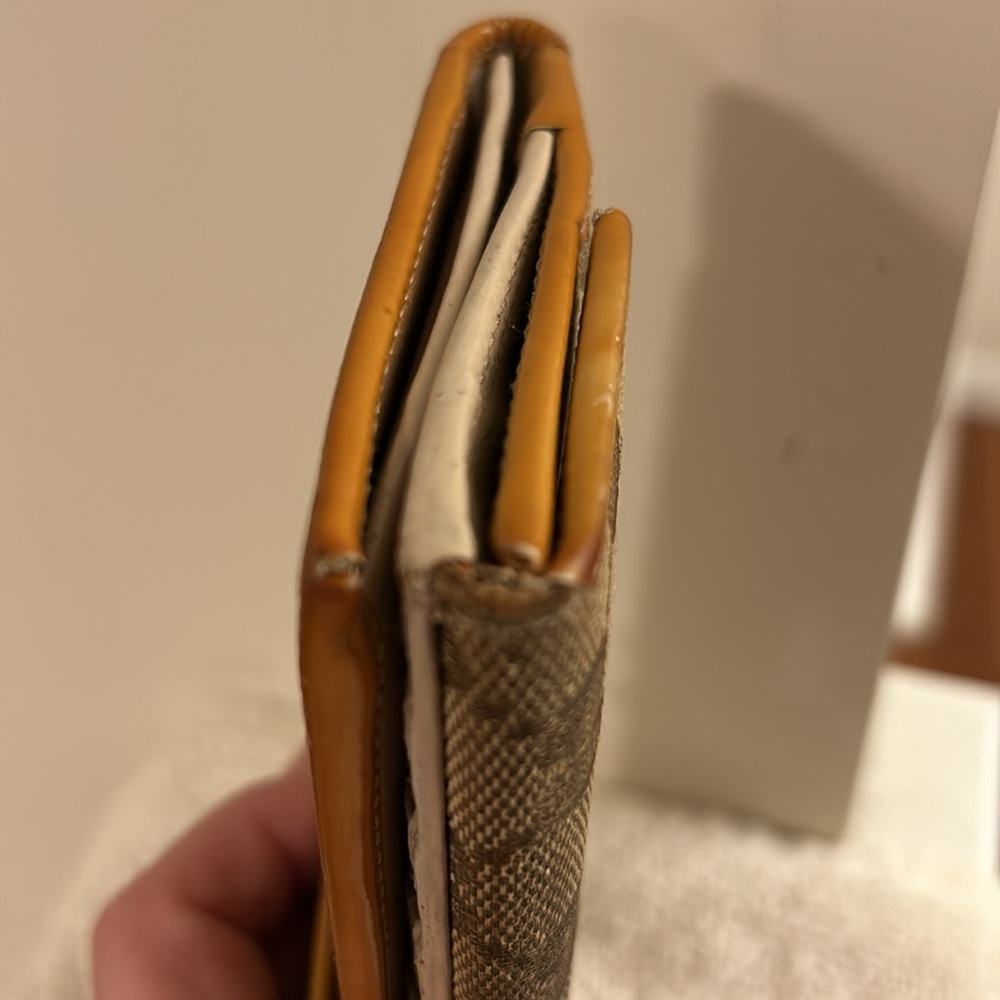 Gucci GG Brown Cream Hawaii Exclusive 112715 Long Bi-fold Wallet Leather Trim - Picture 15 of 17